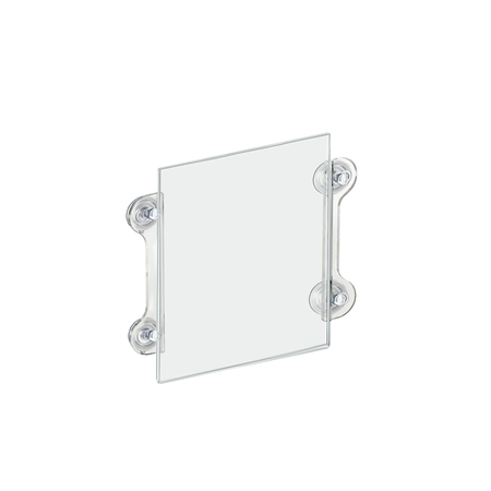 AZAR DISPLAYS Clear Acrylic Window/Door Sign Holder Frame with Suction Cups 8.5''W x 11''H , 2-Pack 106614
